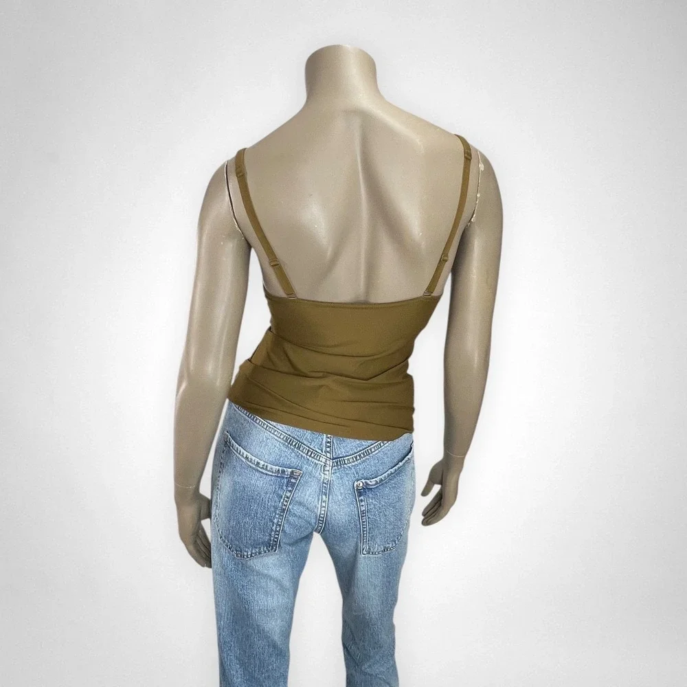 BODY BY VICTORIA Olive Green Cami Bra 34D